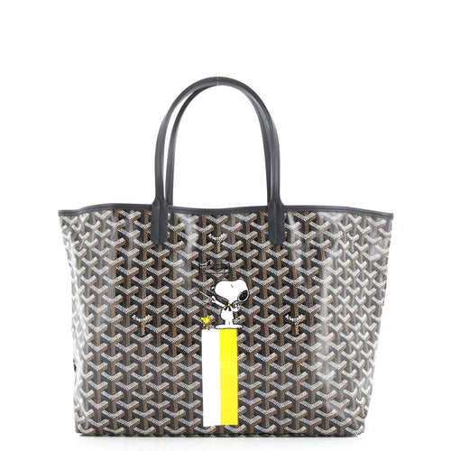 GOYARD Saint Louis Tote Snoopy Printed Coated Canvas PM