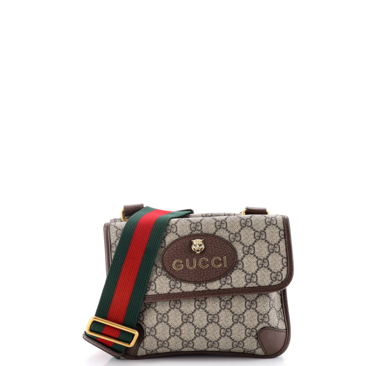 Gucci GUCCI Neo Vintage Flap Messenger GG Coated Canvas Small