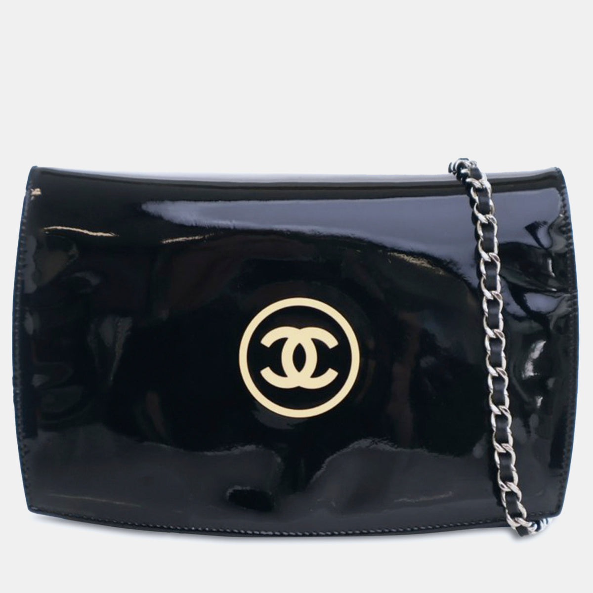 Chanel CC Patent Wallet On Chain