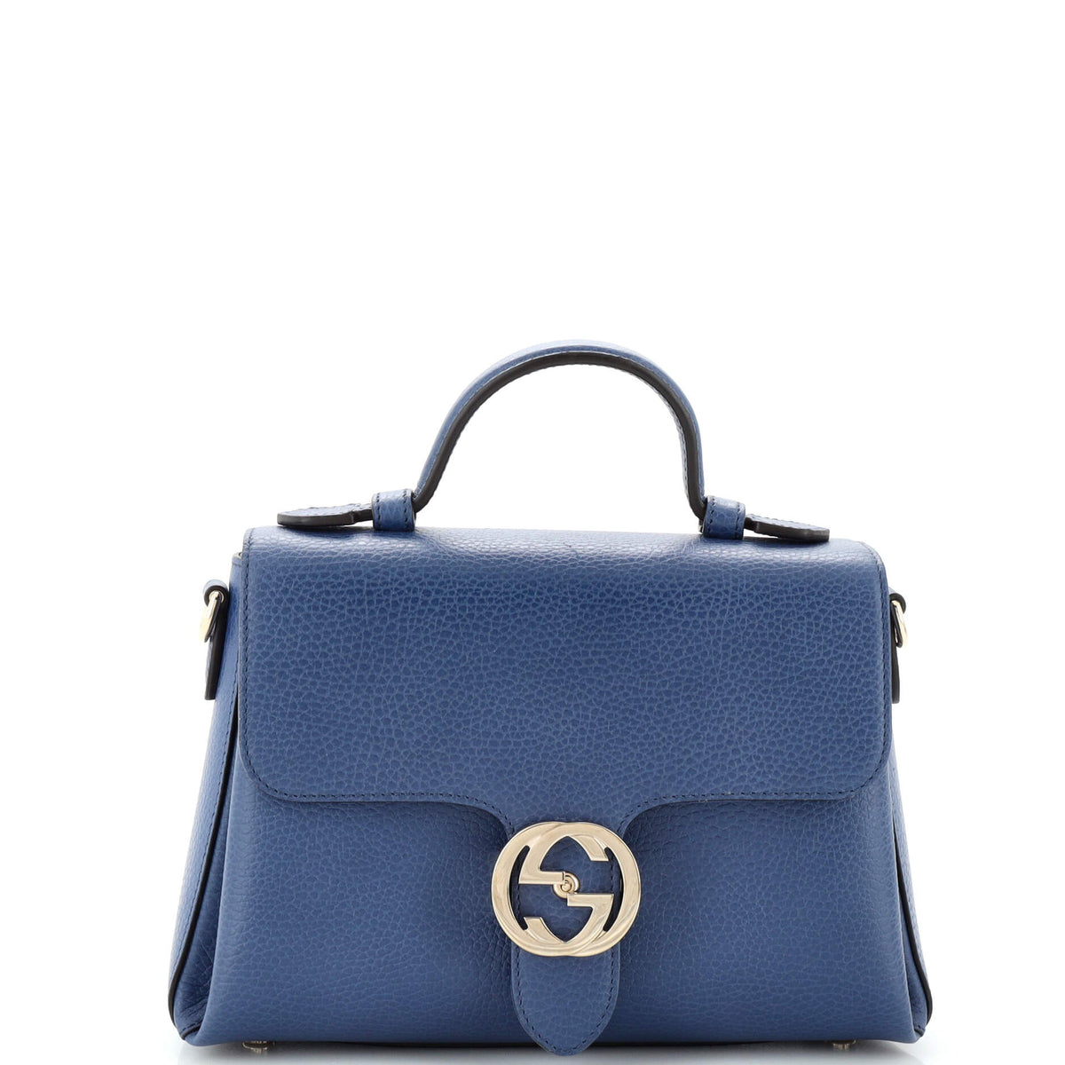 Gucci GUCCI Interlocking Top Handle Bag Leather Small