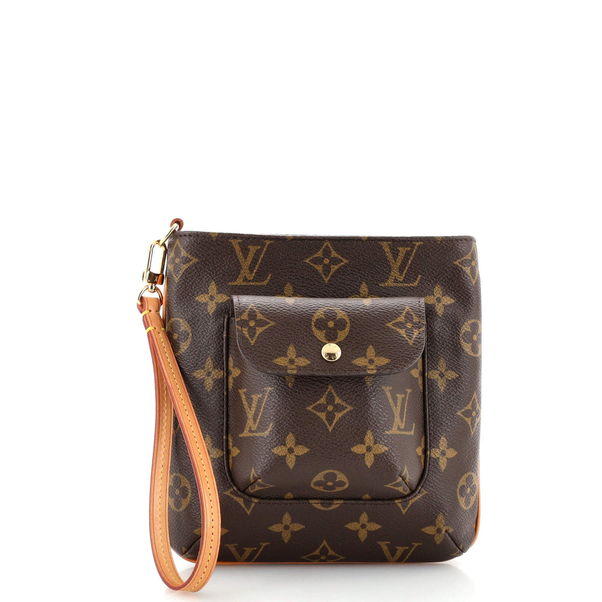 Louis Vuitton Partition Wristlet Clutch Monogram Canvas