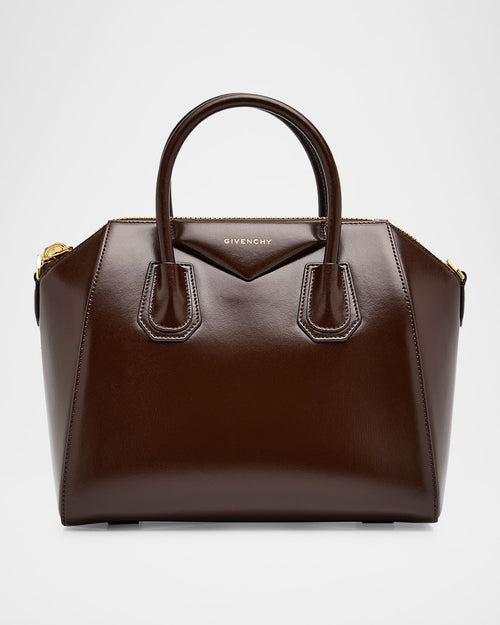 Antigona Small Top Handle Bag in Box Leather
