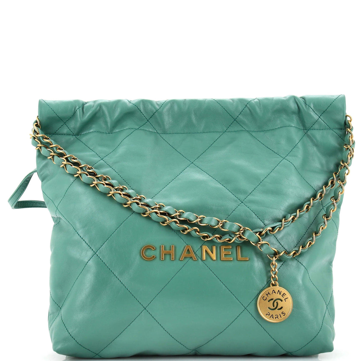 Chanel CHANEL 22 Chain Hobo Quilted Calfskin Small