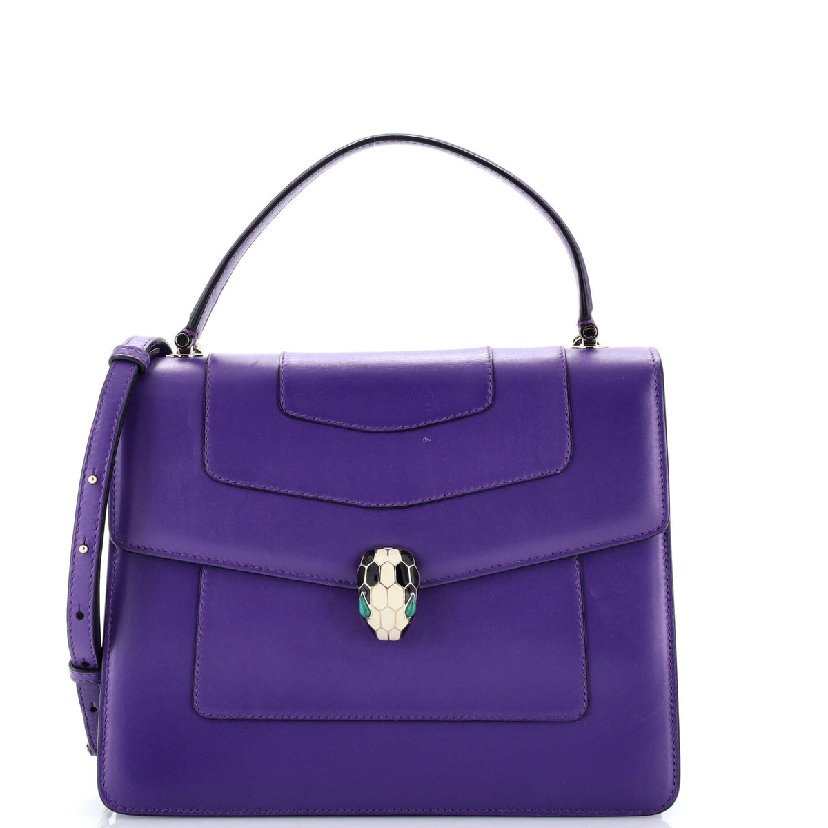 Bvlgari BVLGARI Serpenti Forever Top Handle Bag Leather Medium