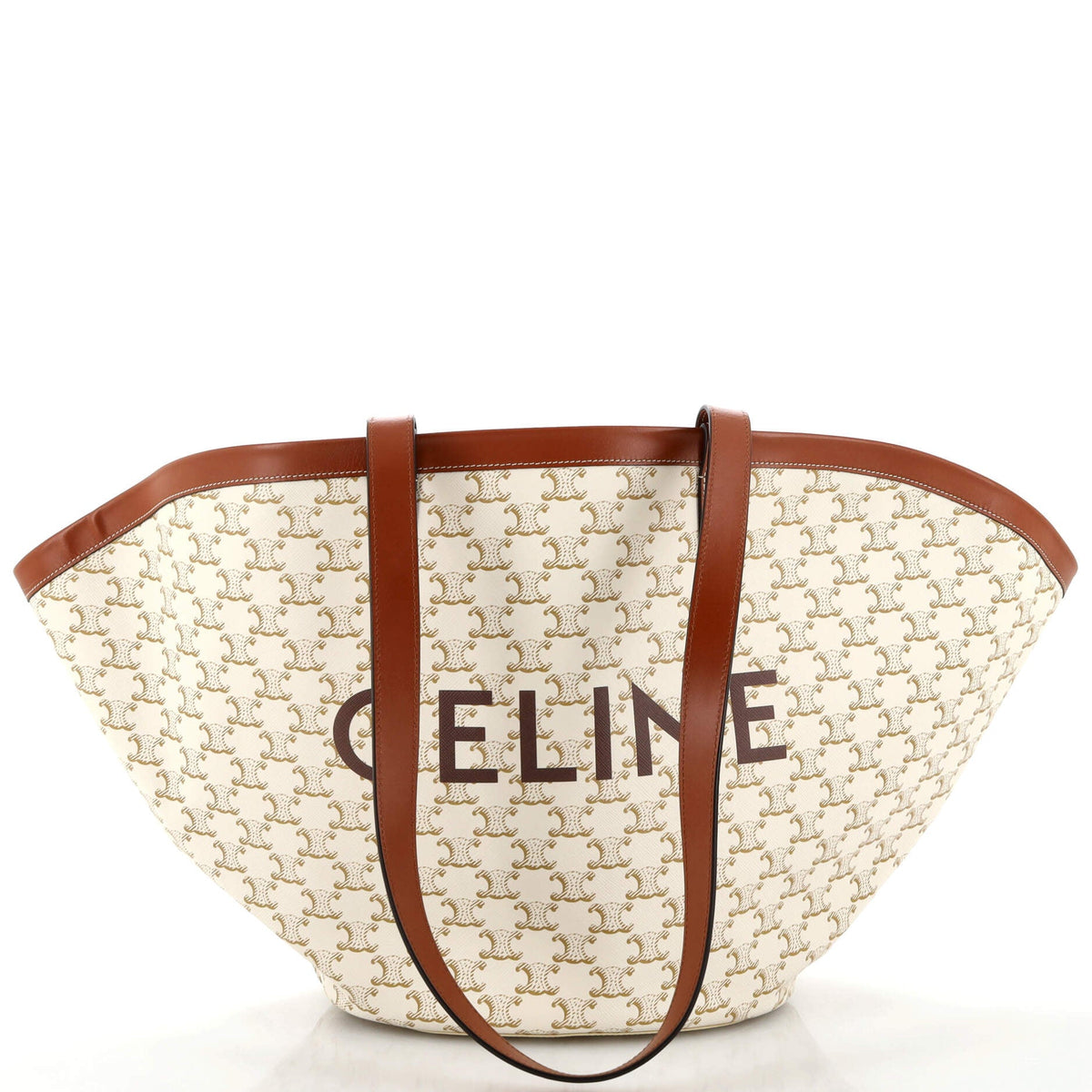 Celine CELINE Couffin Bag Triomphe Coated Canvas Medium