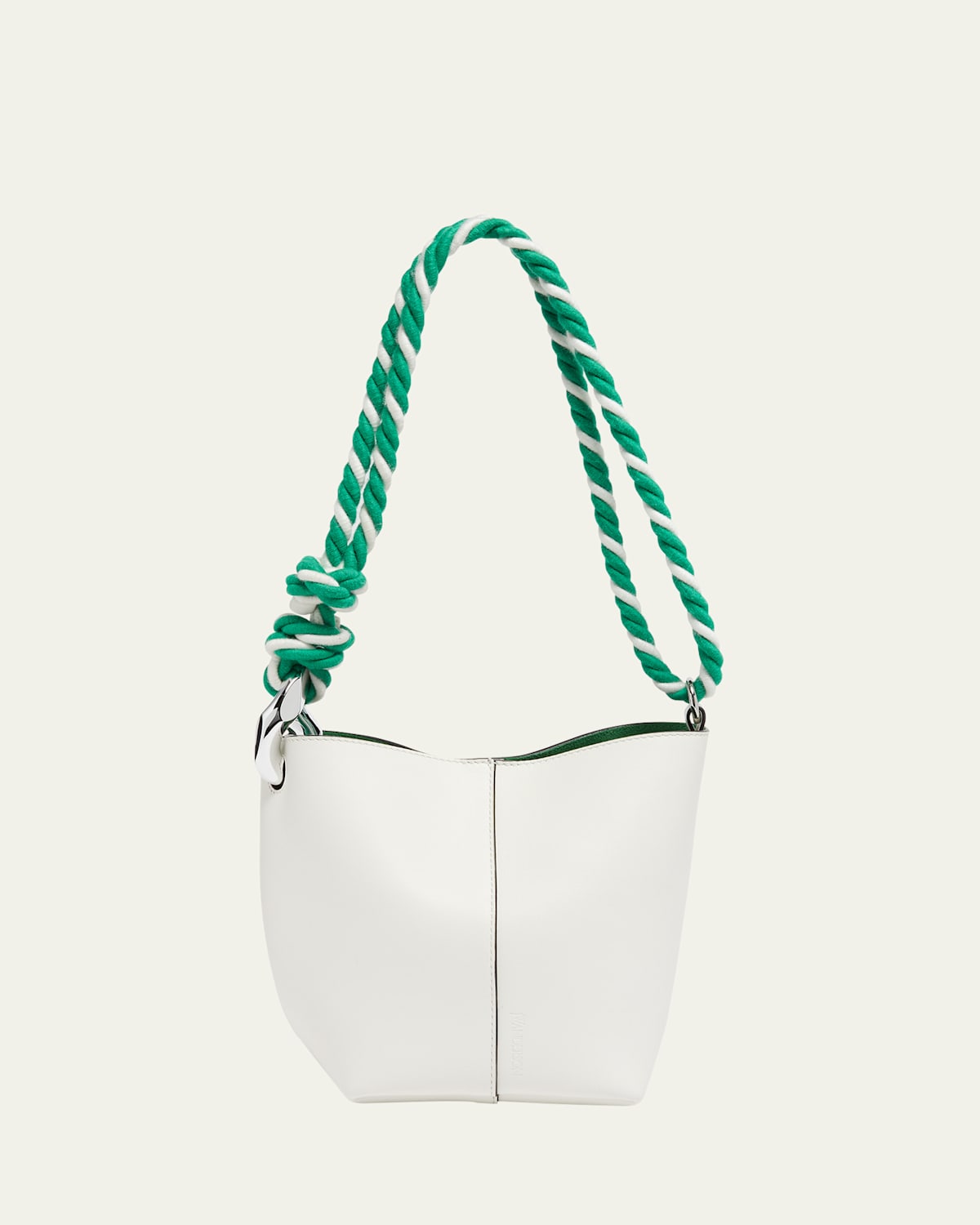 Jw Anderson Corner Small Smooth Leather Bucket Bag