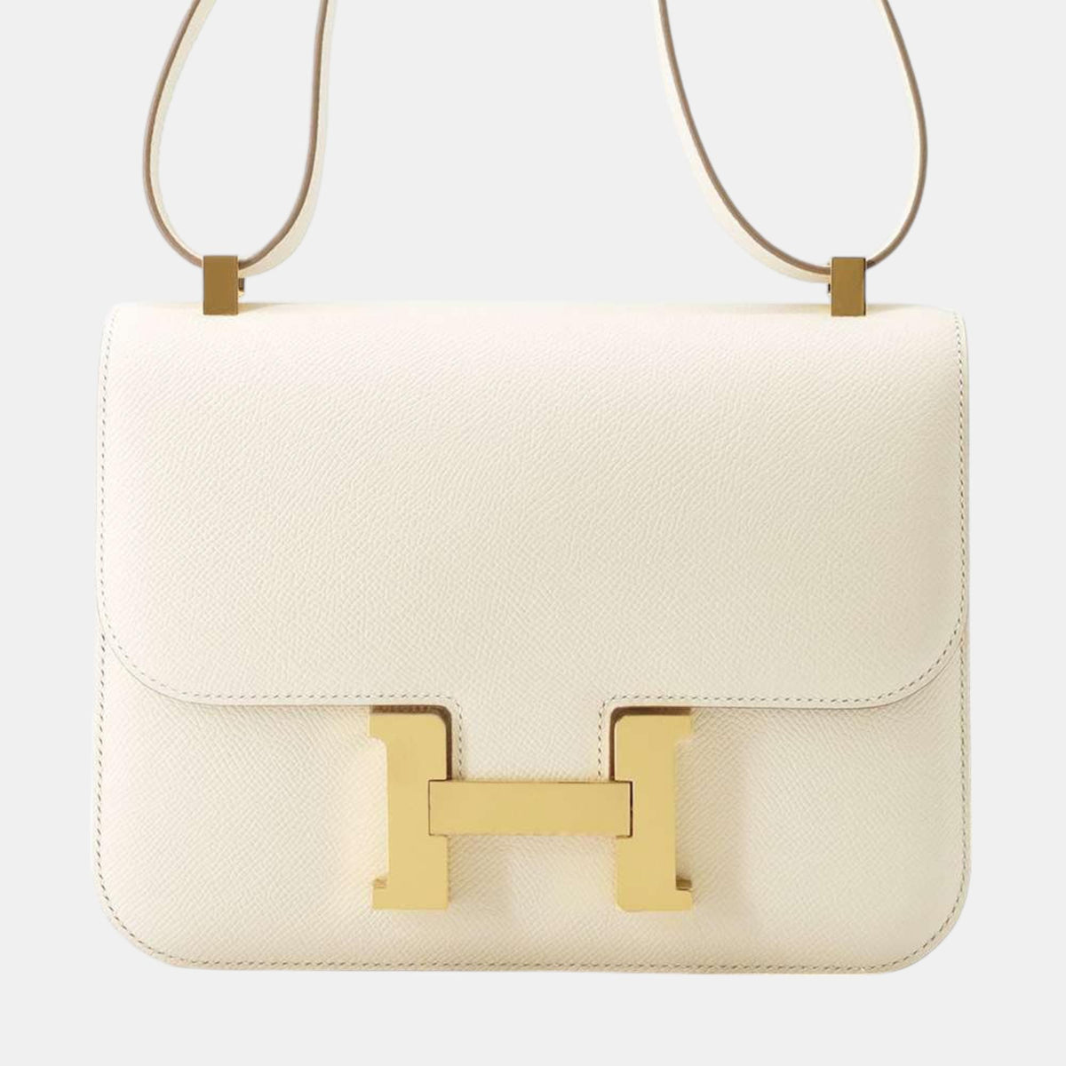 Hermès Miroir Craie Epsom 24 Constance Shoulder Bag