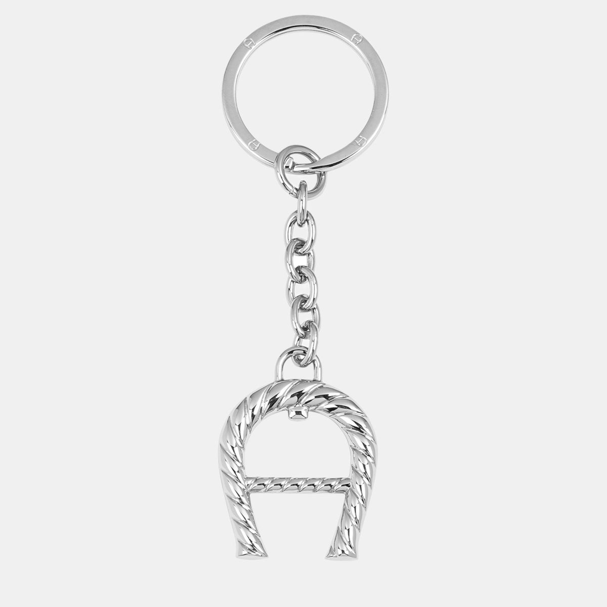 Aigner Silver shiny silver Fashion Keyring A-Logo Silver Coloured
