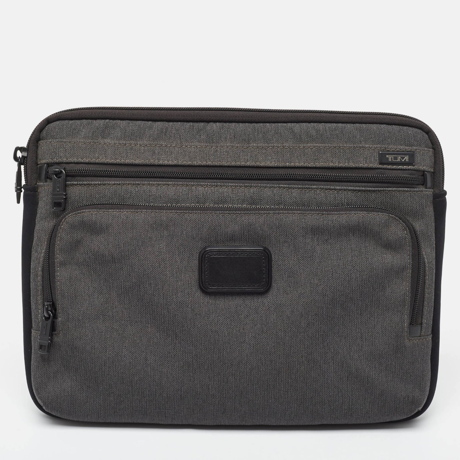 Tumi Black/Grey Nylon Alpha II Laptop Sleeve