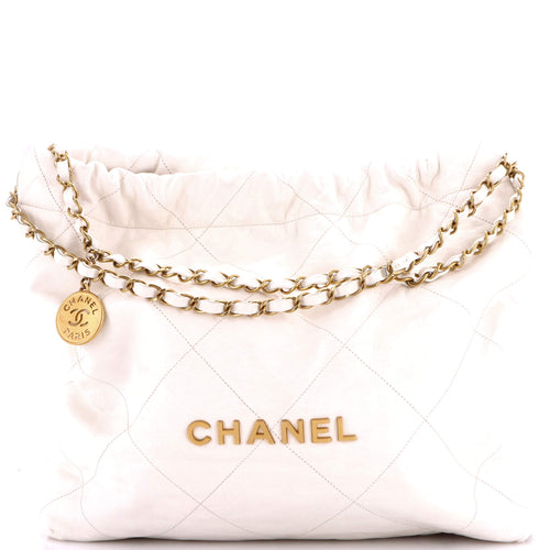 CHANEL 22 Chain Hobo Quilted Calfskin Medium