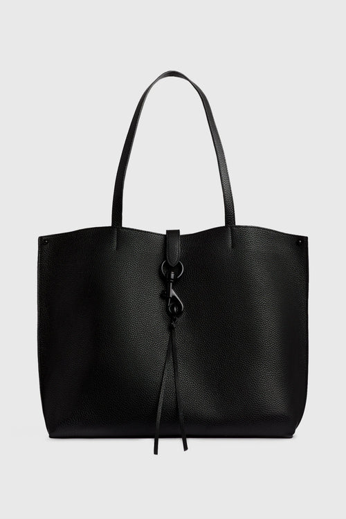 Megan Tote Bag In Black/Black Shellac