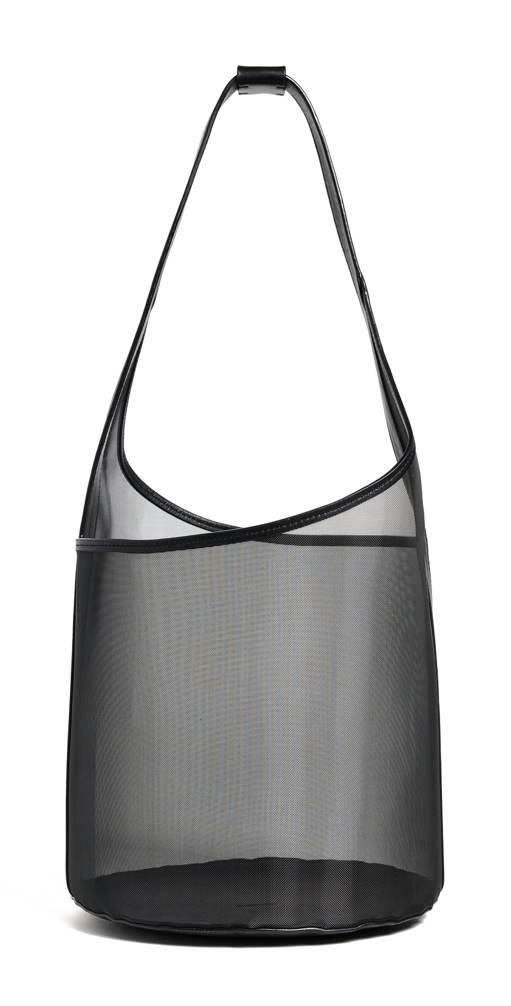 Reformation Medium Mesh Silvana Bucket Bag Black Mesh One Size