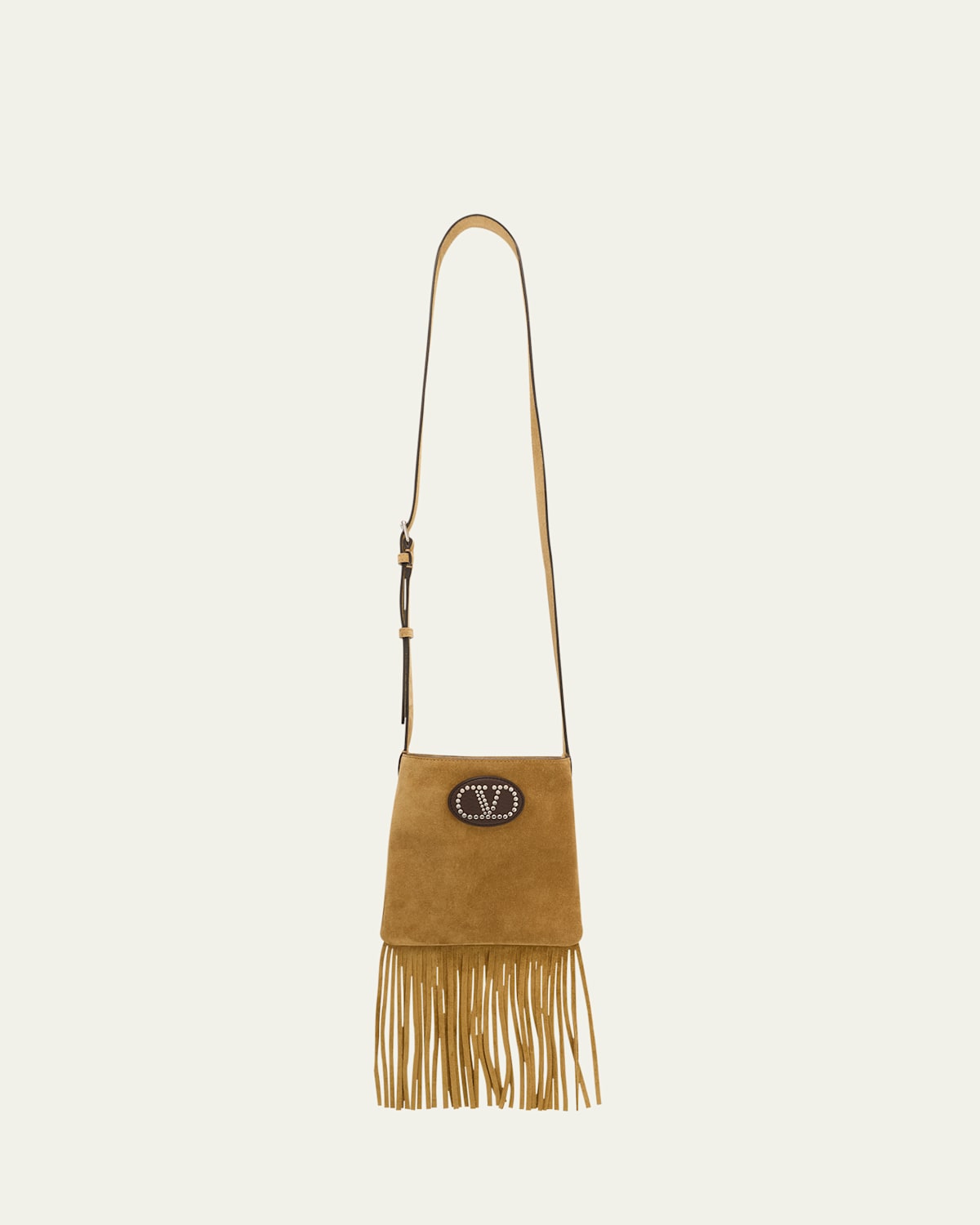 Valentino Nellcote Fringe Suede Crossbody Bag