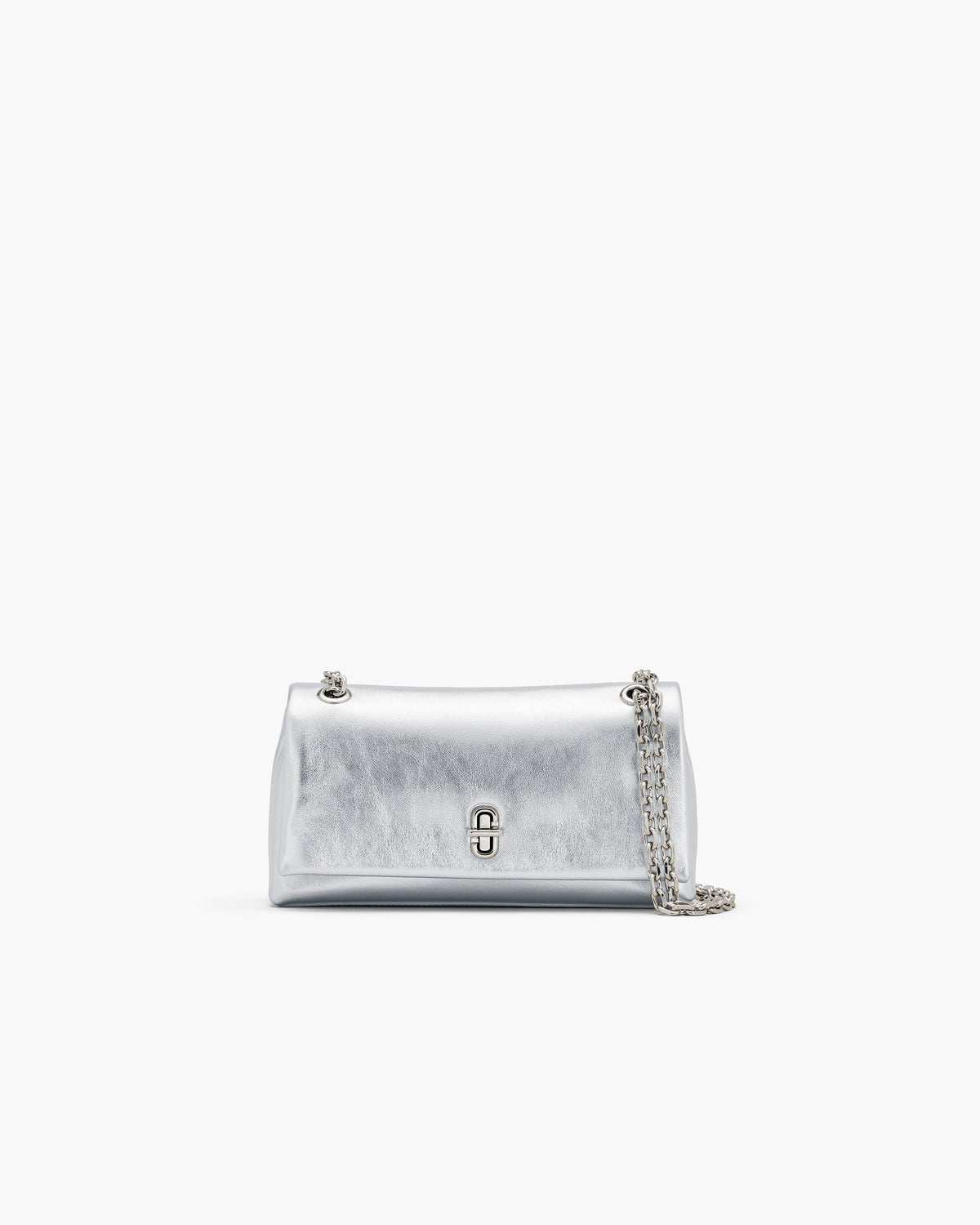 Marc Jacobs The Metallic Dual Chain Mini Bag in Silver
