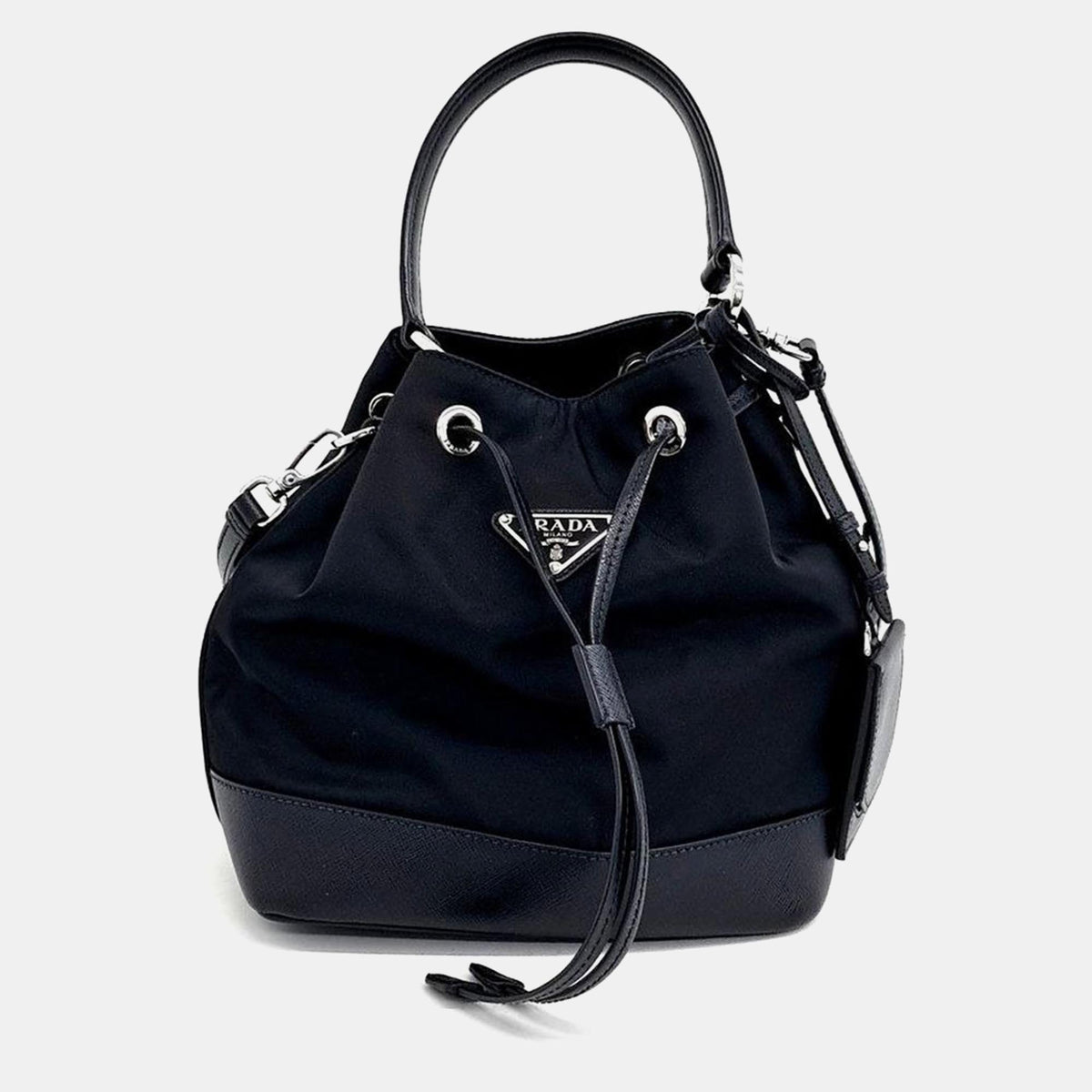Prada bucket tote and shoulder bag