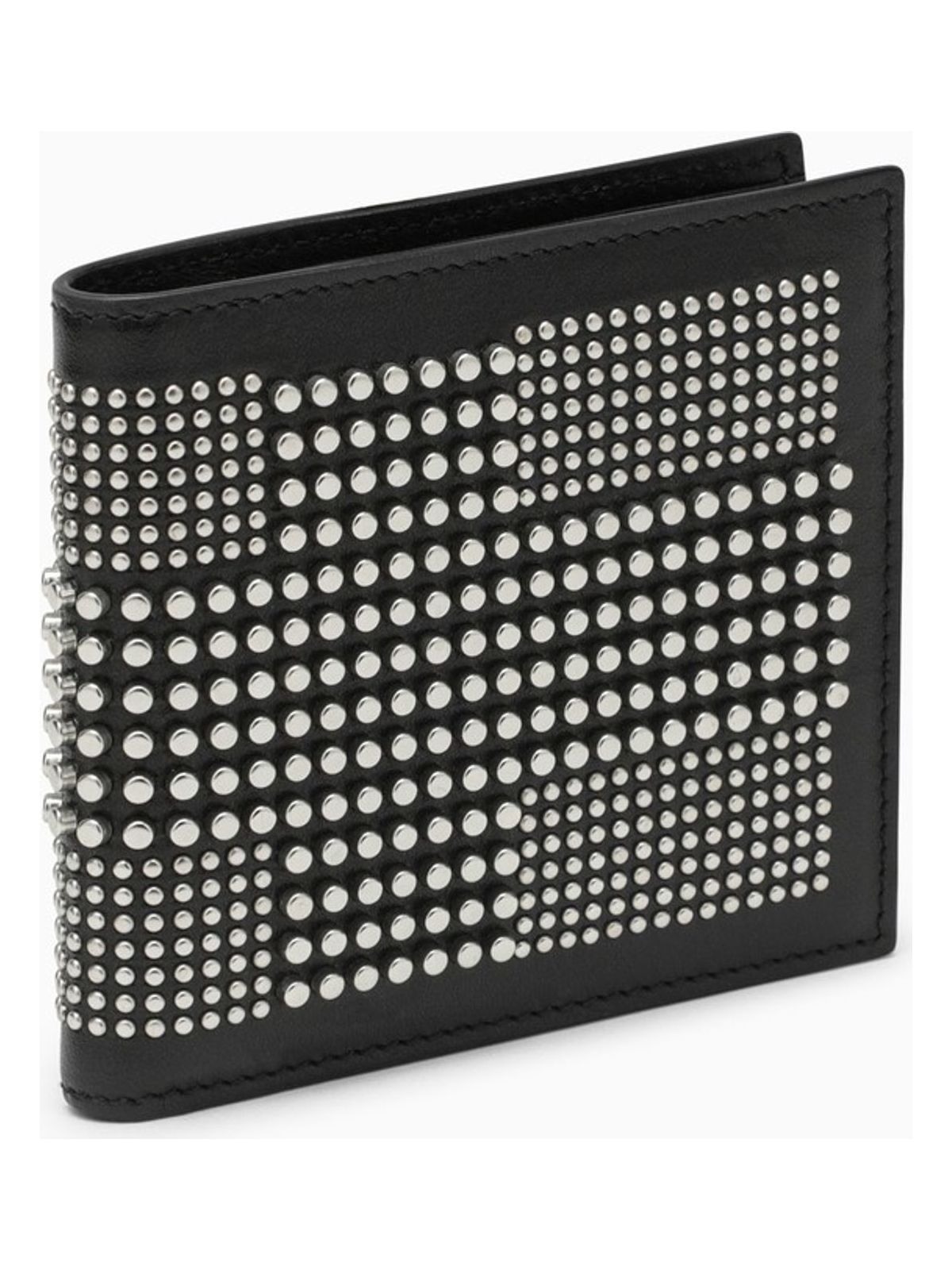 Alexander Mcqueen Men's Studded Leather Wallet in Black | 6021371AAQ2