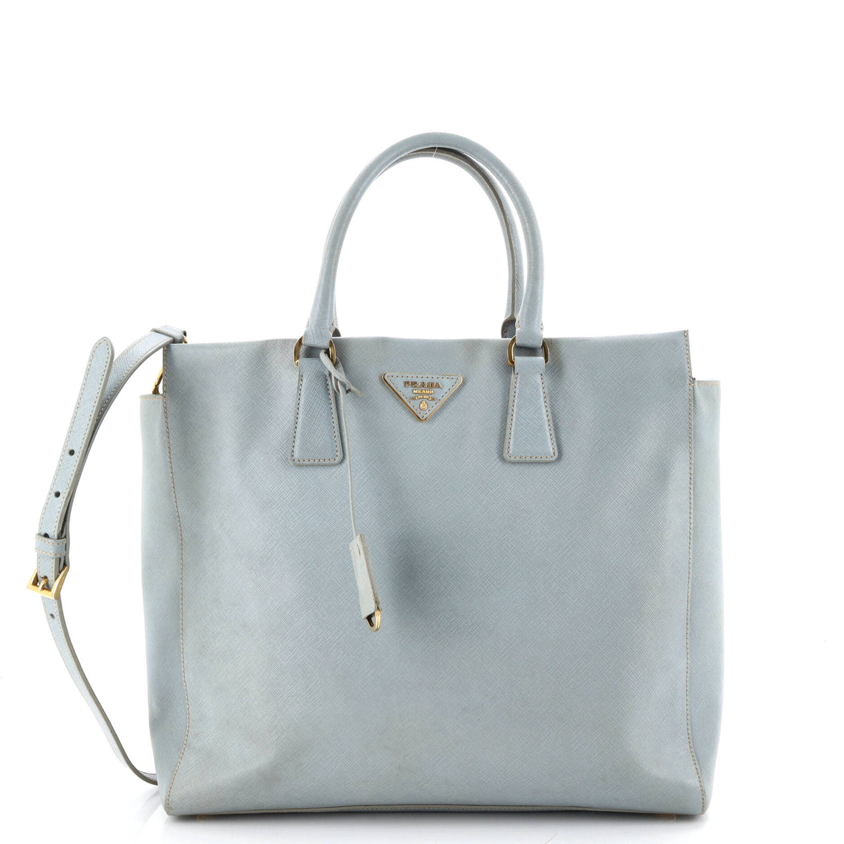 Prada PRADA Convertible Open Tote Saffiano Leather Medium