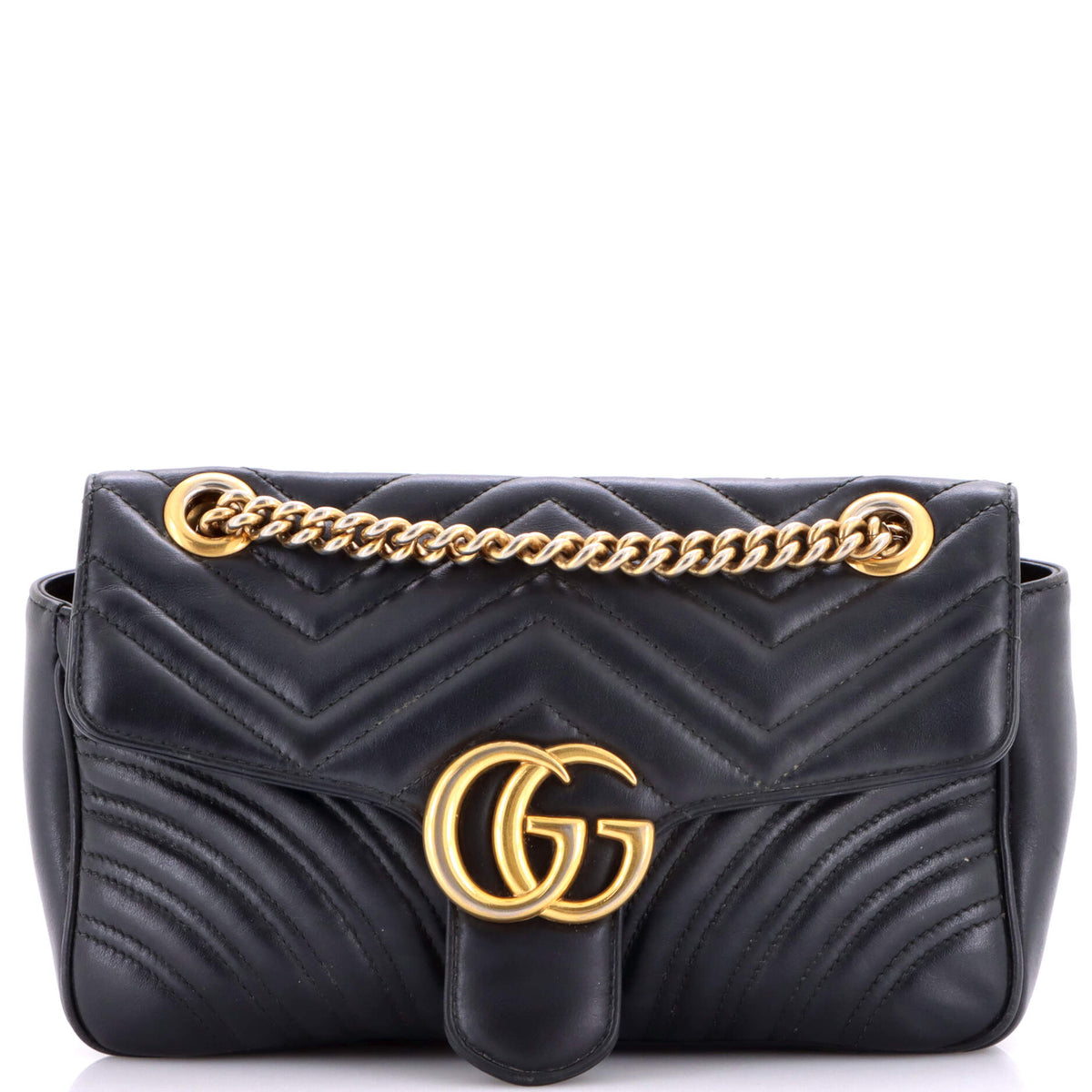 Gucci GUCCI GG Marmont Flap Bag Matelasse Leather Medium
