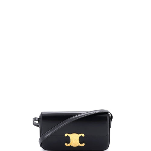CELINE Triomphe East-West Shoulder Bag Smooth Calfskin