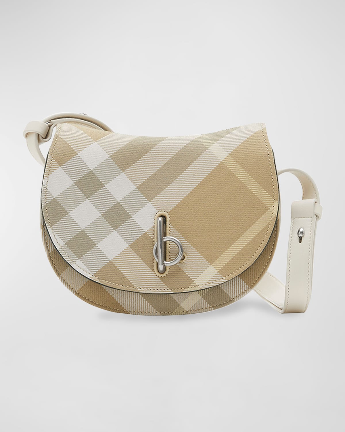 Burberry Rocking Horse Check Saddle Crossbody Bag