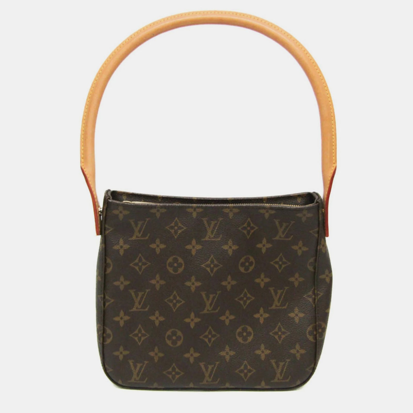 Louis Vuitton Schultertasche Looping MM aus Canvas mit Monogramm in Braun