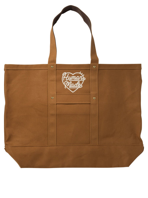 Men's "duck Canvas" Tote Bag in Brown | HM28GD003BROWN