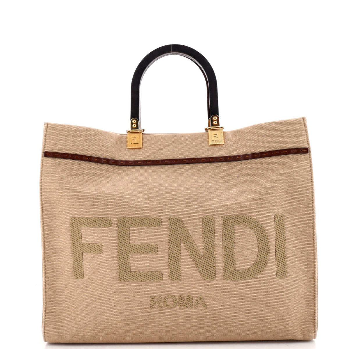 Fendi FENDI Sunshine Shopper Tote Canvas Medium