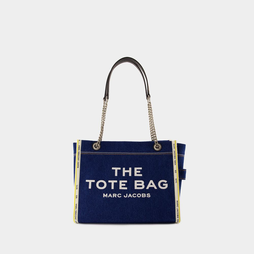 Women's The Medium Tote Bag in Darkwash | 2F4HTT018H05