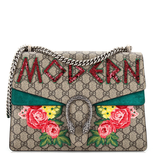 GUCCI Dionysus Bag Embellished GG Coated Canvas Medium