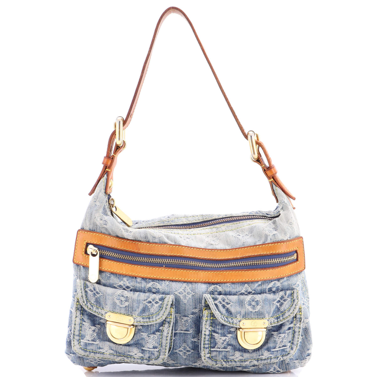 Louis Vuitton Baggy Handbag Denim PM