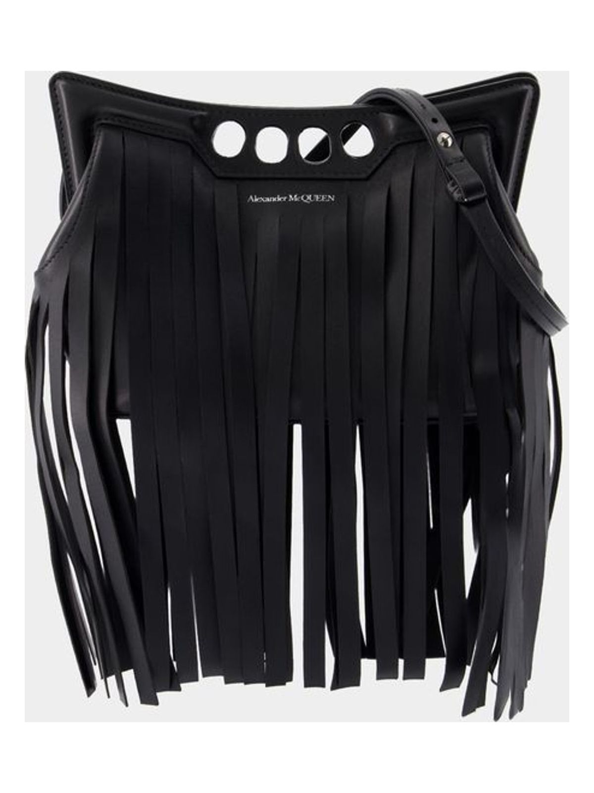 Alexander Mcqueen Women's The Mini Peak Crossbody in Black | 7759081Z1BB1000