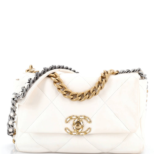 CHANEL 19 Flap Bag Quilted Leather Medium
