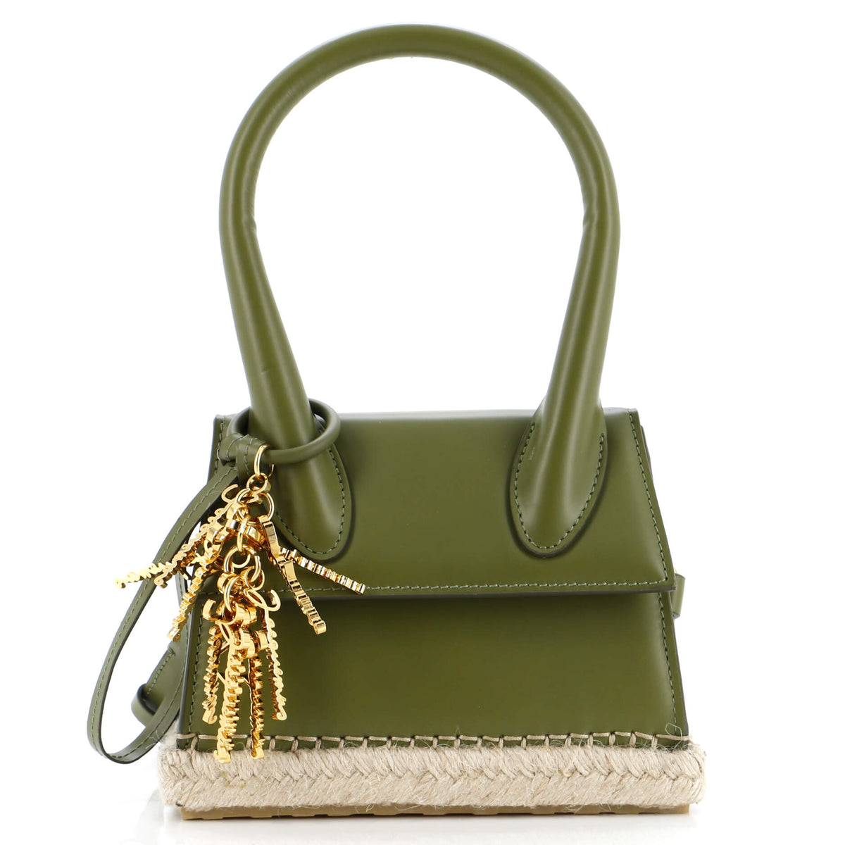 Jacquemus Le Chiquito Moyen Cardao Bag Leather and Raffia Mini