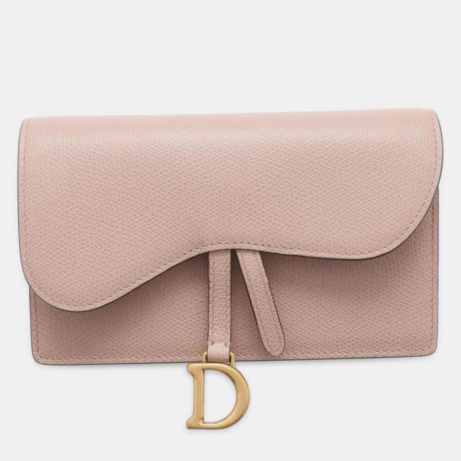 Dior Pink Leather Saddle Belt Pouch