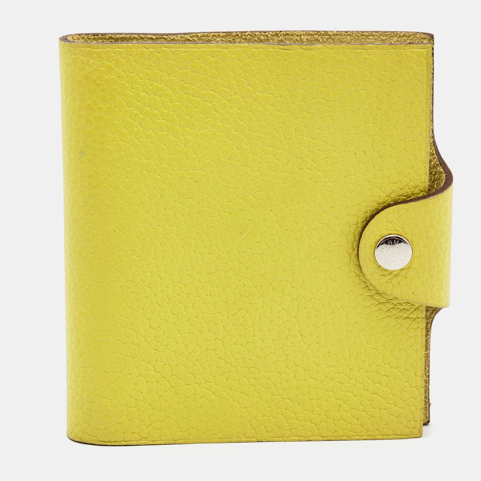 Herm?s Carnet de notes Ulysse Mini en cuir Kiwi Togo