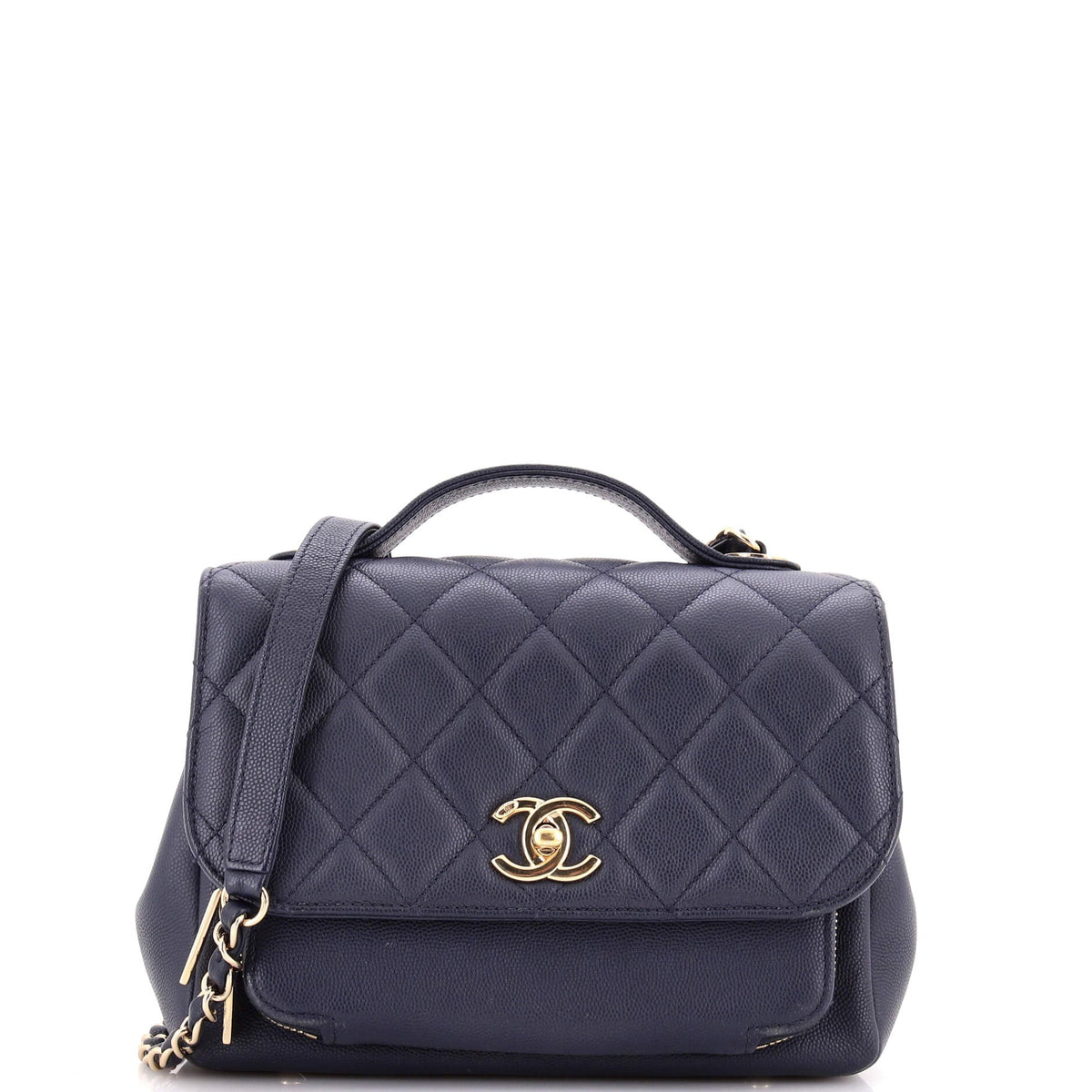 Chanel CHANEL Business Affinity Flap Bag Quilted Caviar Small