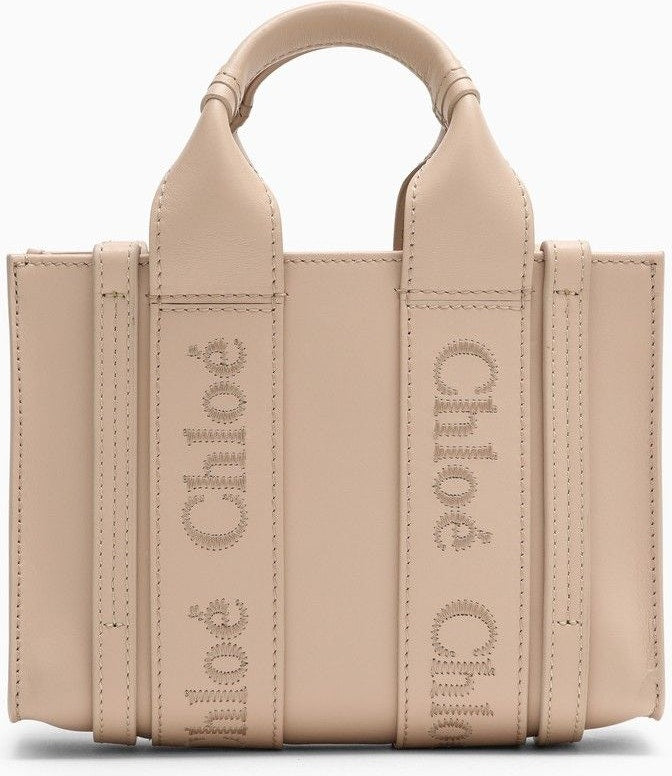 Chloé Women's Small Woody Tote Bag in Pink | CHC23US397I60