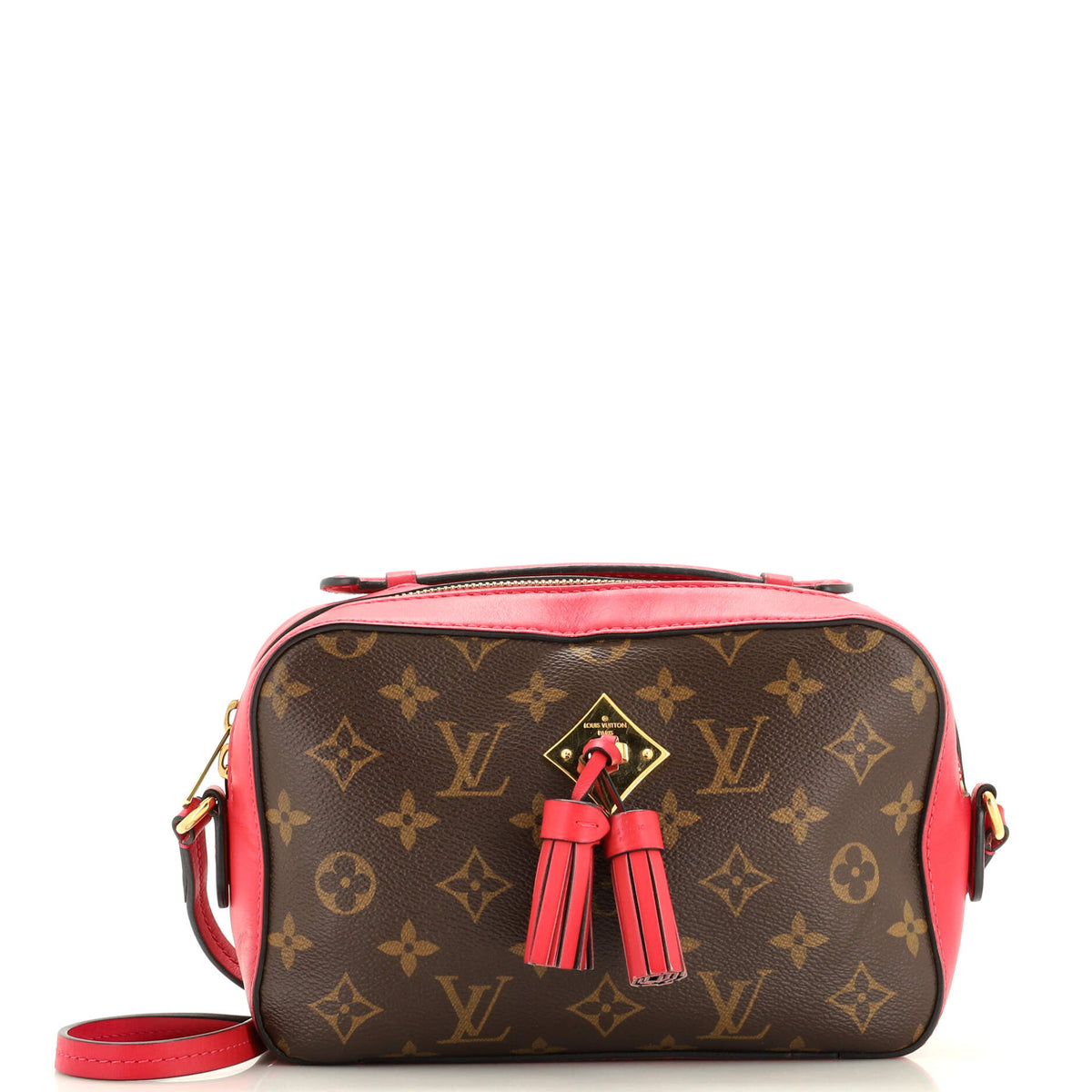 Louis Vuitton Saintonge Handbag Monogram Canvas with Leather