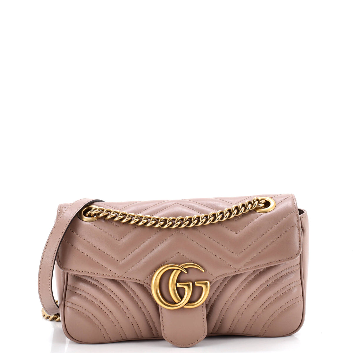 Gucci GUCCI GG Marmont Flap Bag Matelasse Leather Medium