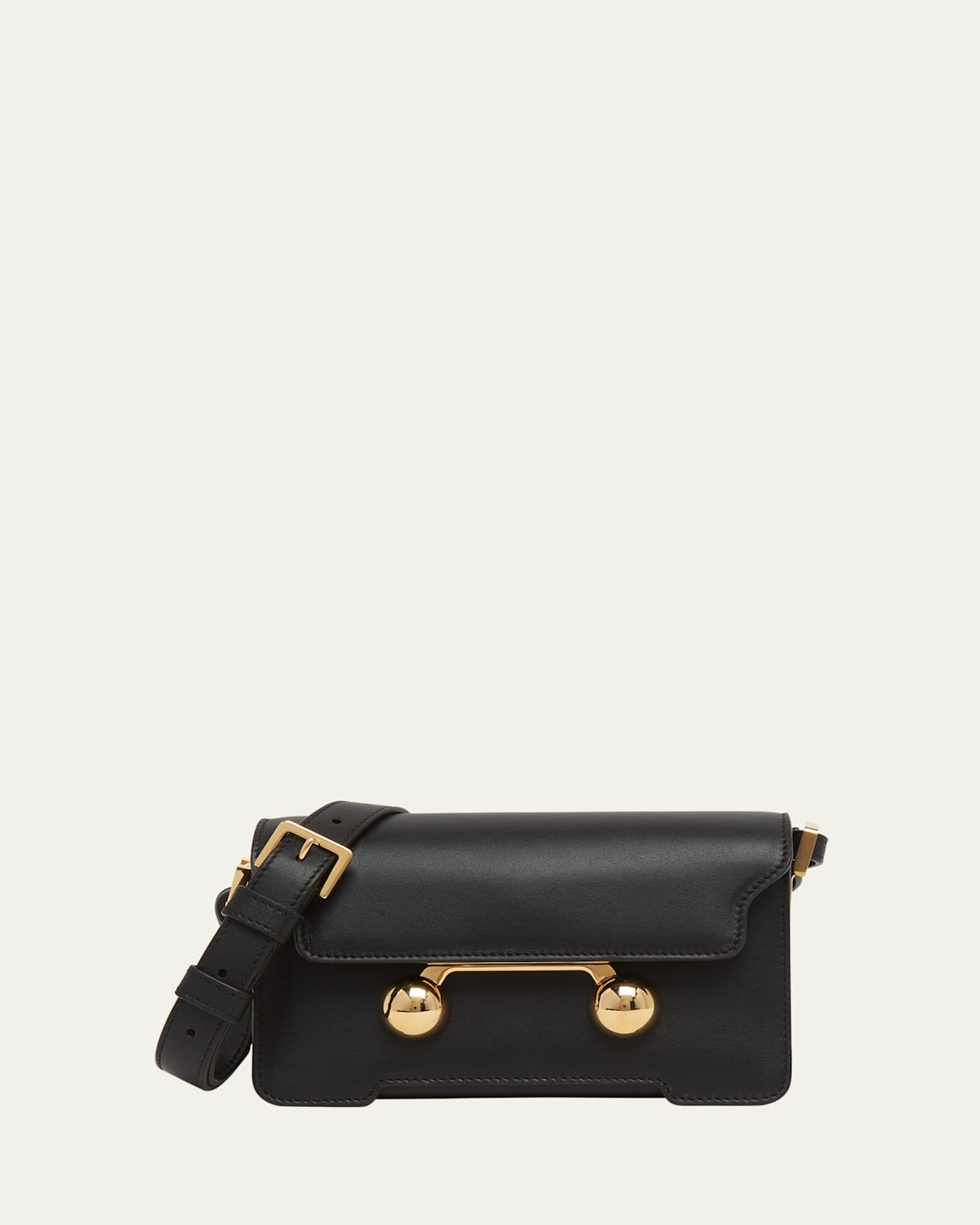 Marni Trunkaroo Baby Flap Leather Crossbody Bag