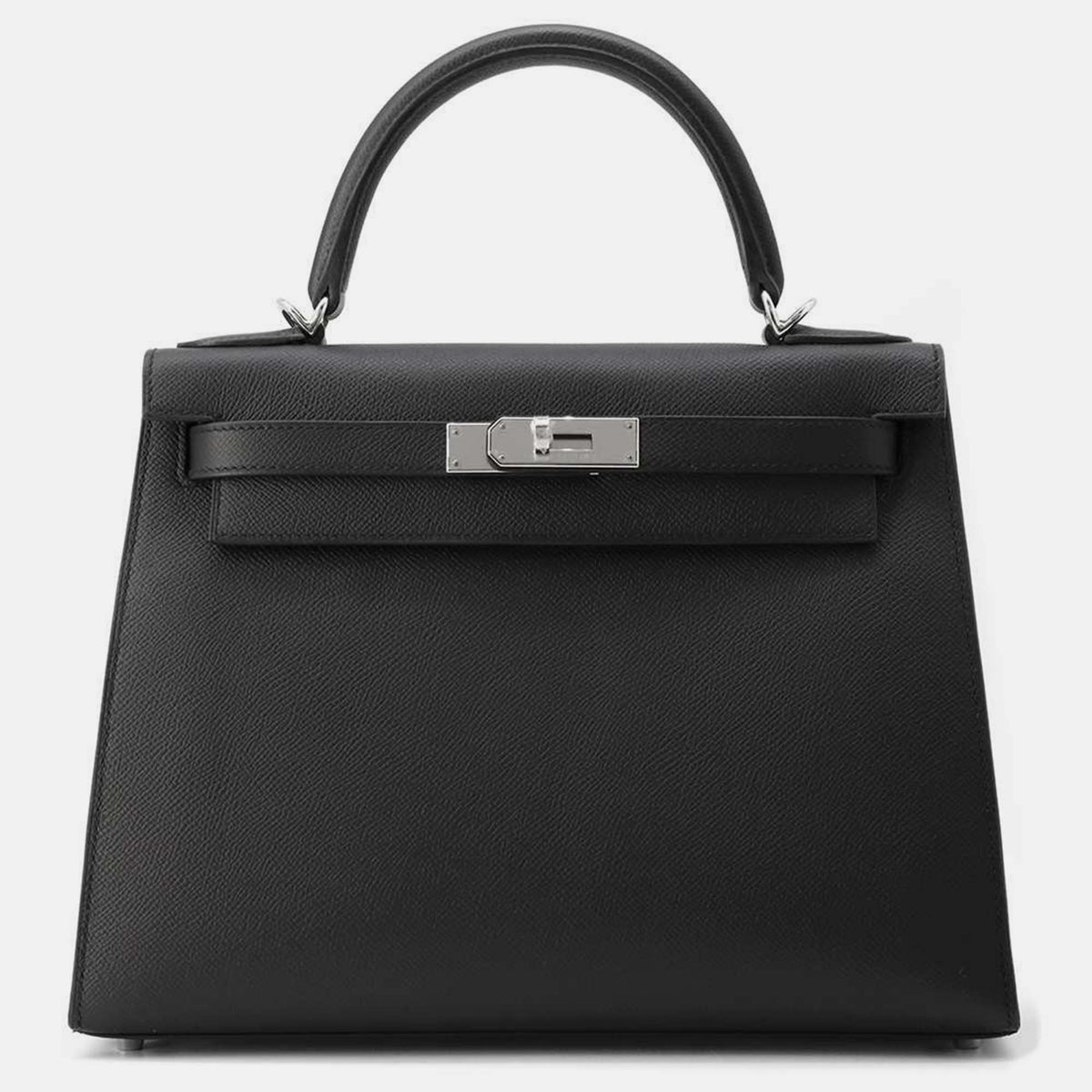 Hermès Black Epsom Kelly Sellier Bag 28