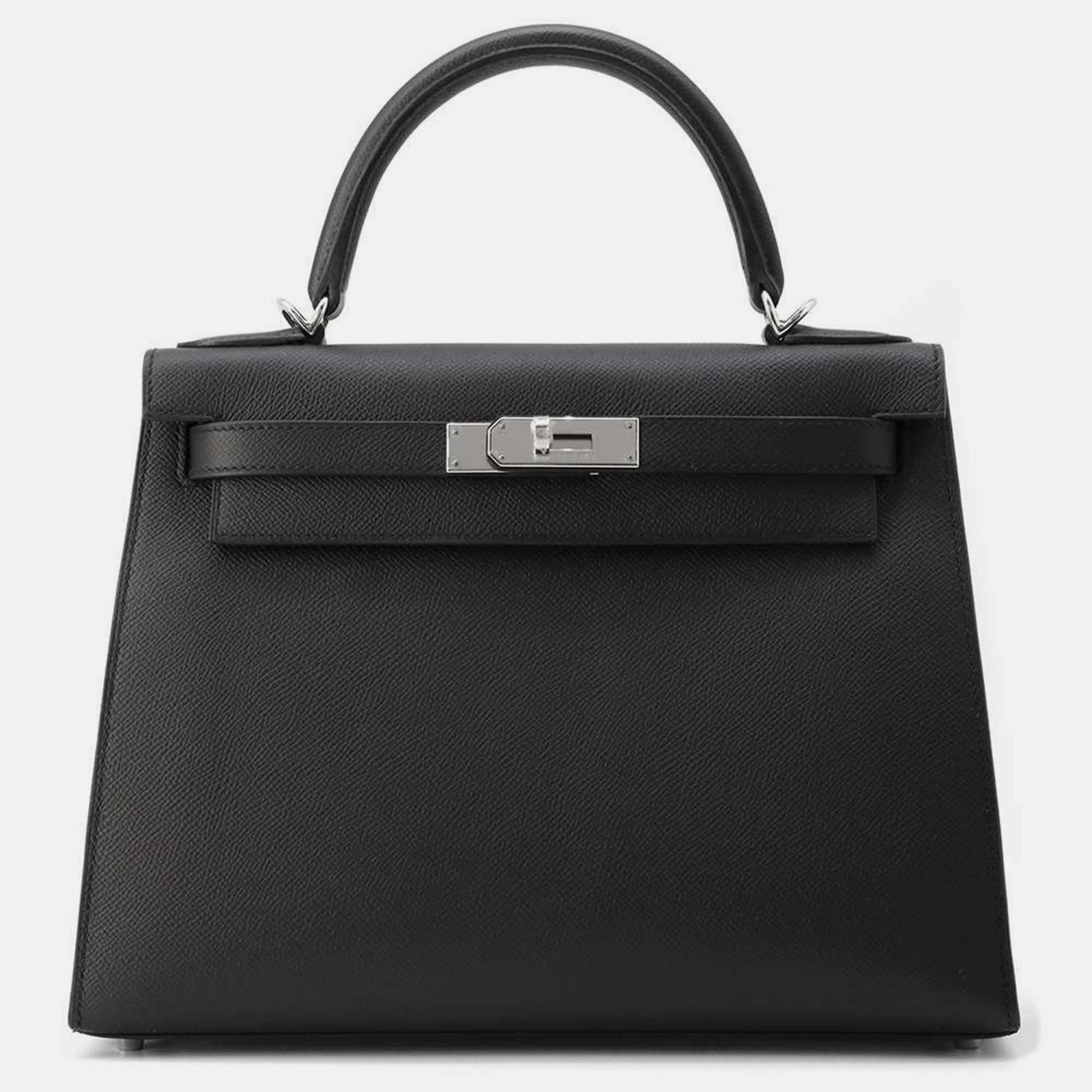 Herm?s Schwarze Epsom Kelly Sellier Tasche 28