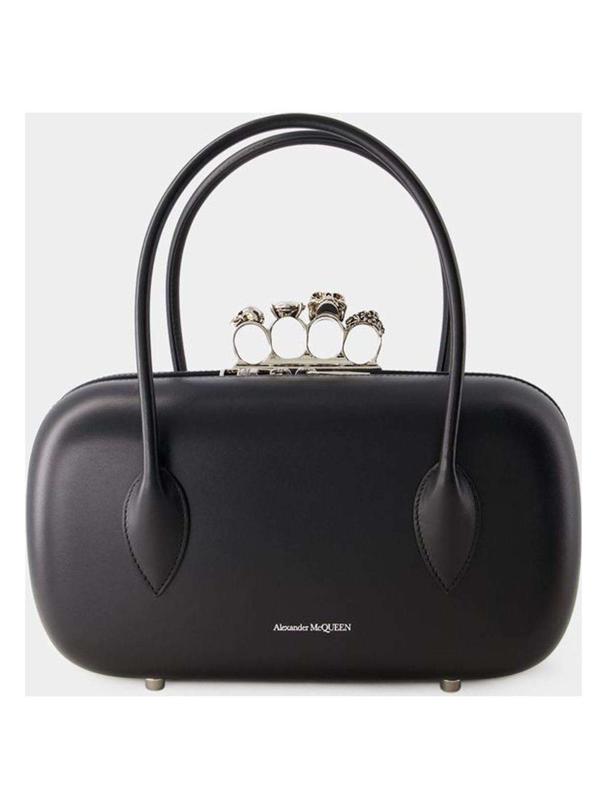 Alexander Mcqueen Women's The Reverse Clutch in Black | 7655501BLHA1000