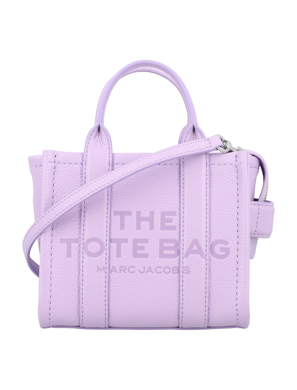 Marc Jacobs Women's The Leather Mini Tote Bag in Wisteria | 24AH053L01RE22 Color 545