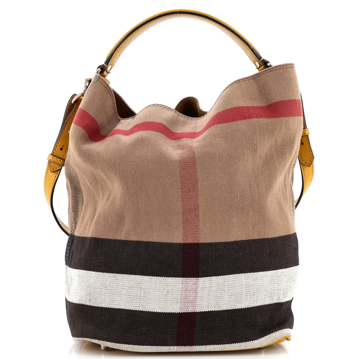 Burberry Ashby Bag House Check Canvas Medium