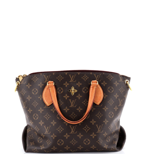 Flower Zipped Tote Monogram Canvas MM