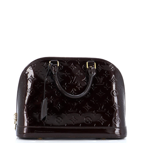 Alma Handbag Monogram Vernis PM