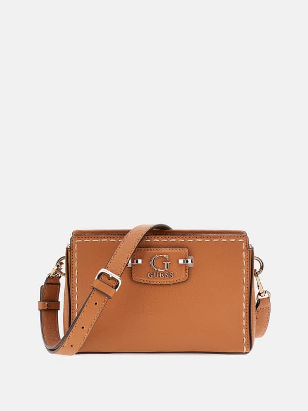 Guess Nastra Stitch-Detail Mini Crossbody