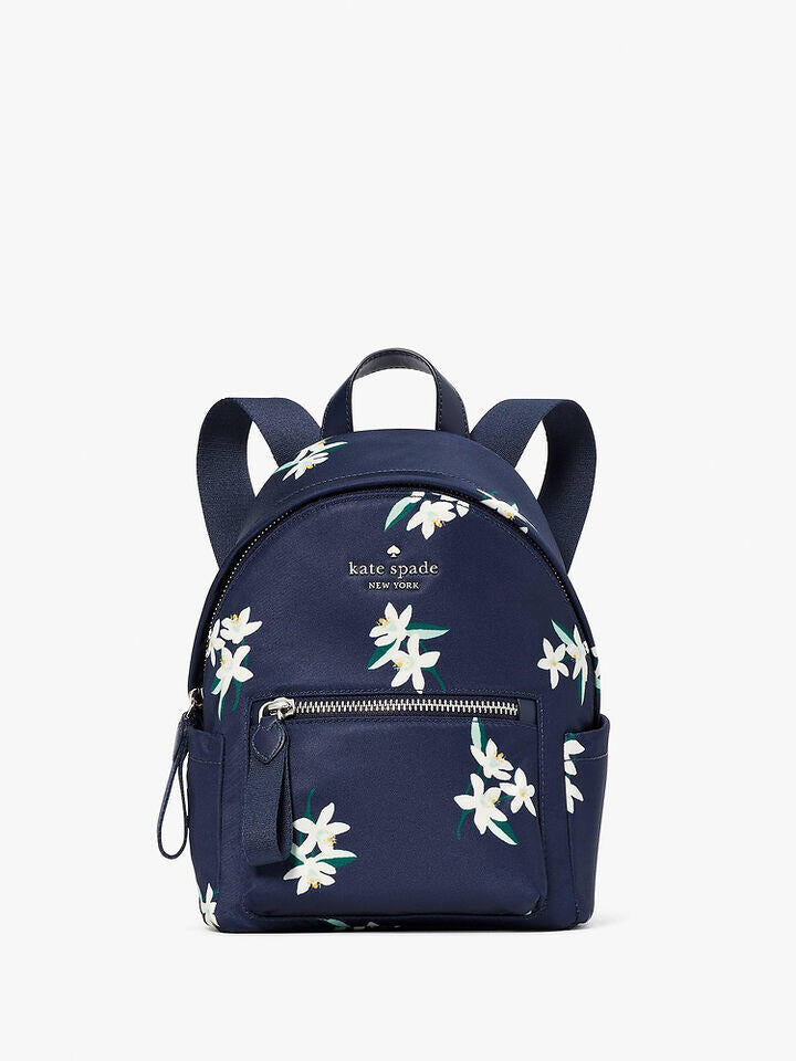 Kate Spade Au Chelsea Orange Blossom Toss Printed Mini Backpack