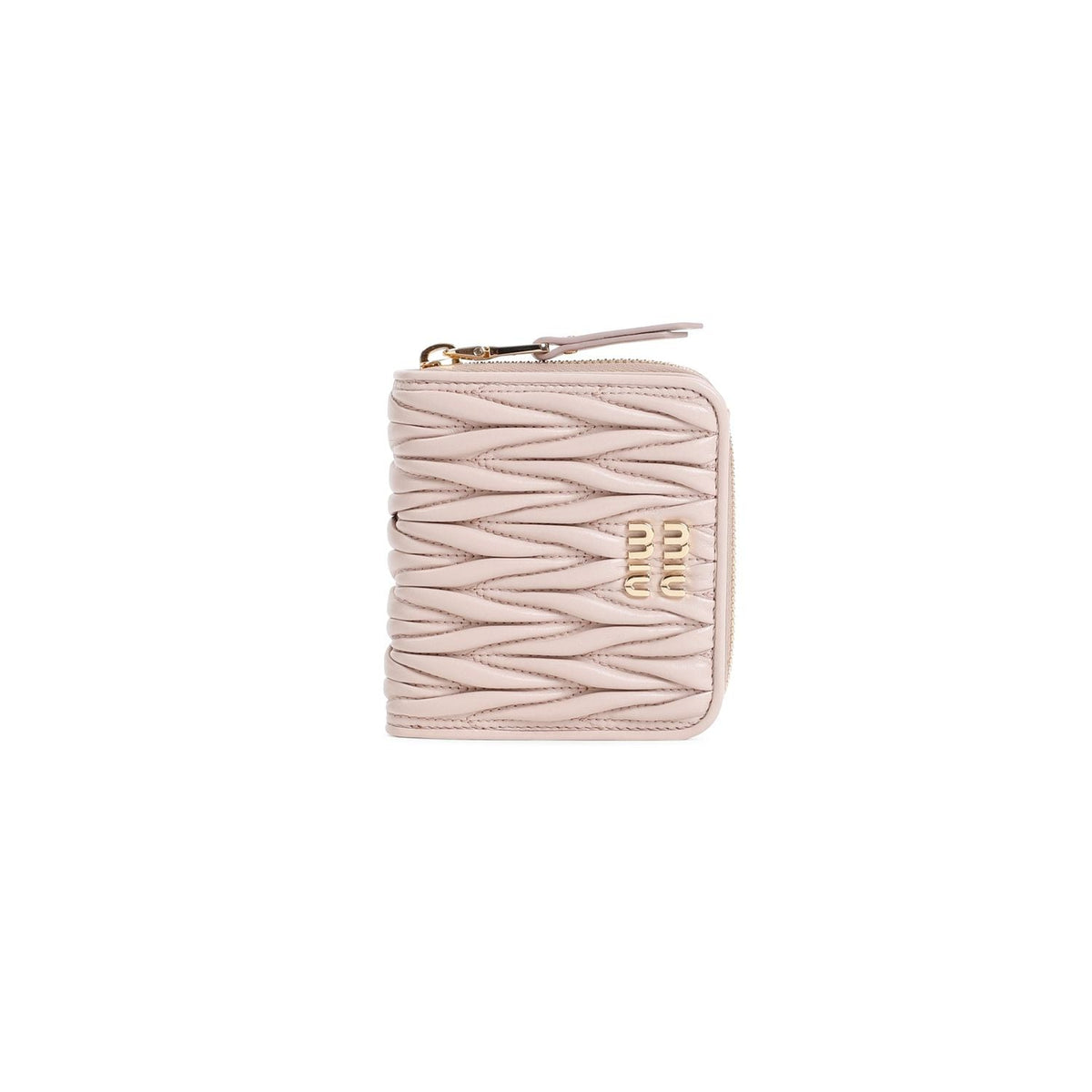 Miu Miu Women's Zip Wallet in Nude & Neutrals | Size UNICA | 5ML5222FPP
